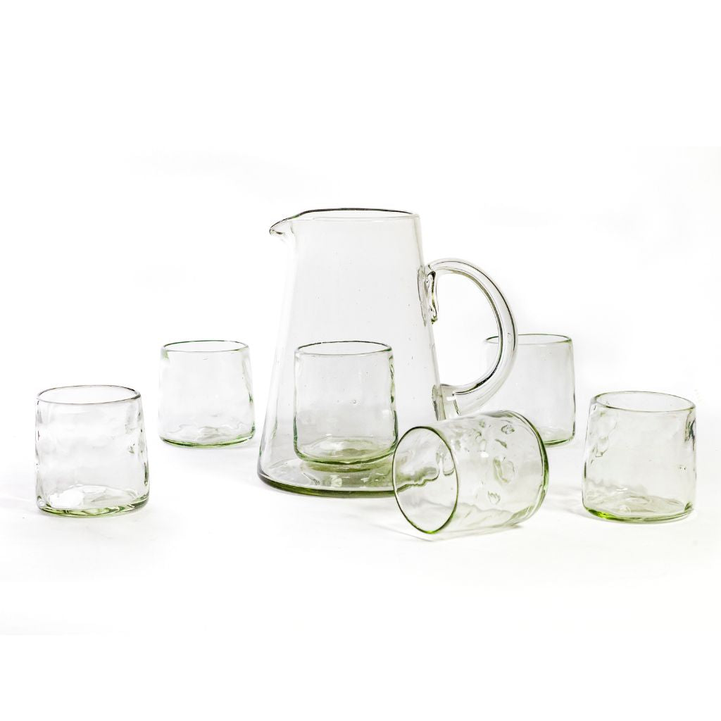 Set Jarra 6 Vasos Orgánicos