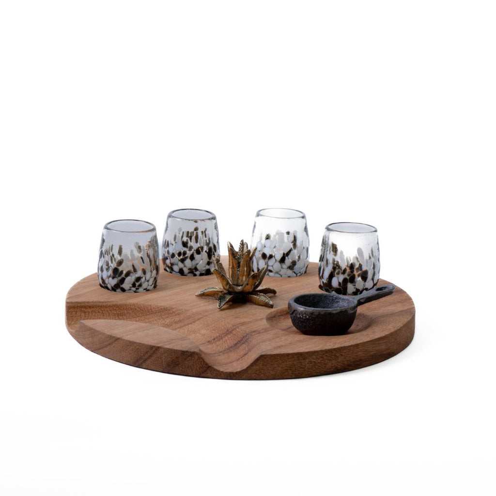 Mezcalero Vidrio Agave Bronce
